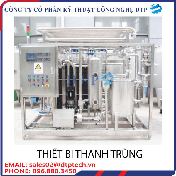 Thiết bị thanh trùng dạng tấm bản mỏng - máy thanh trùng - Dtptech