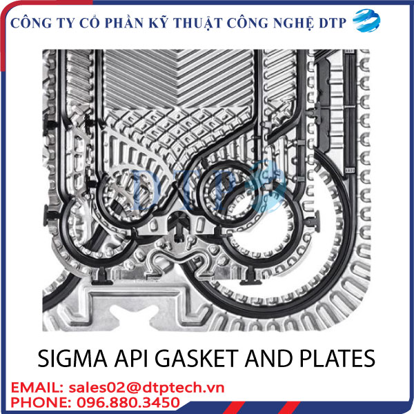 Sigma API Gasket and Plates - tấm trao đổi nhiệt - phụ kiện - Dtptech