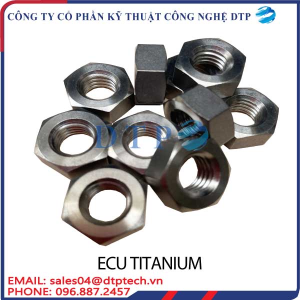 Ecu titan, đai ốc, tán titanium - Dtptech