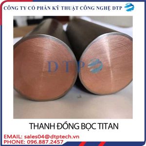 Titanium Clad Copper Bar