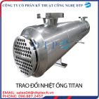 Trao đổi nhiệt tấm ống kép titan