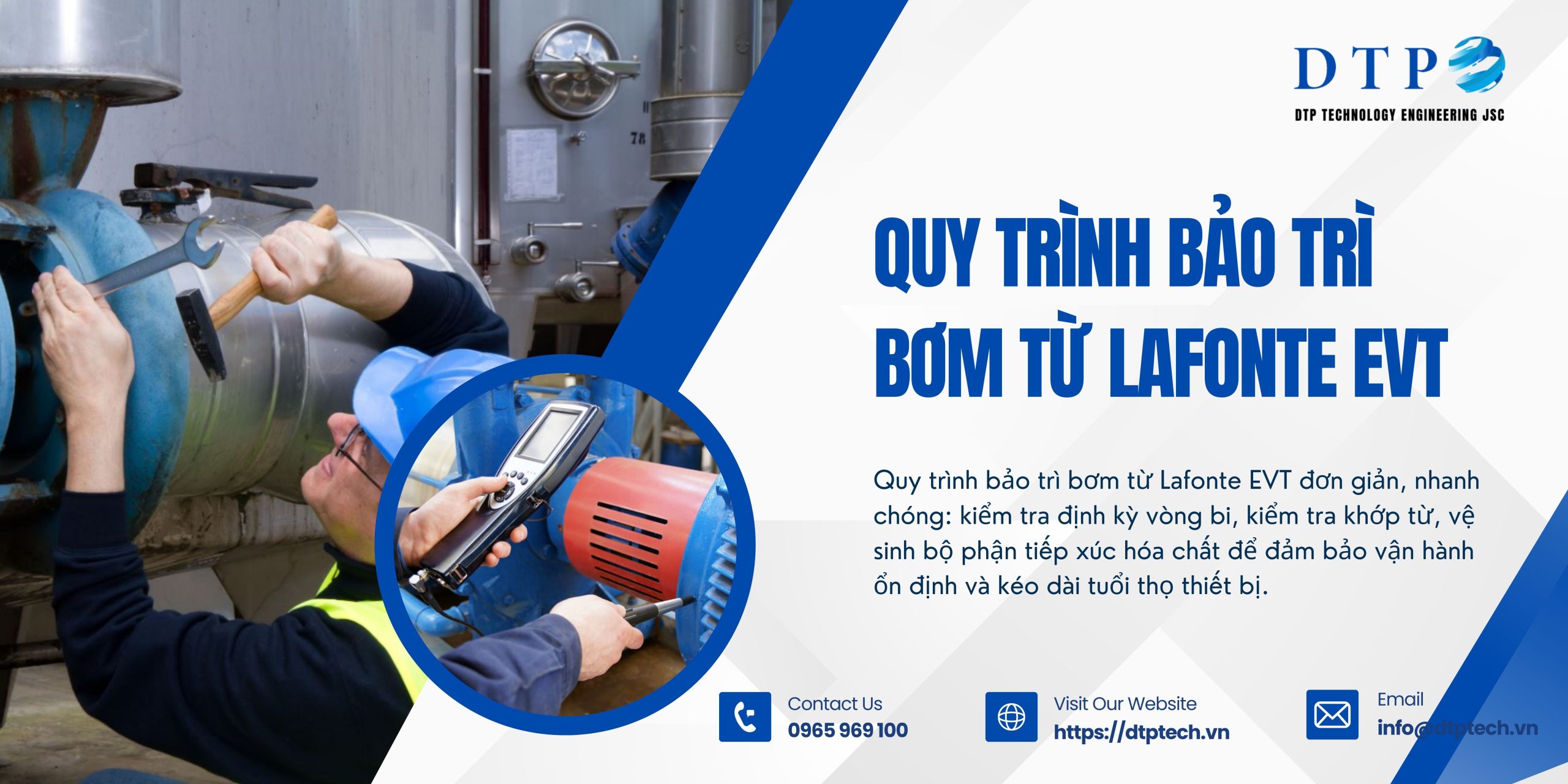 Quy trình bảo trì bơm từ hóa chất Lafonte EVT