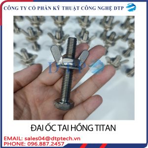 Đai ốc tai hồng titan