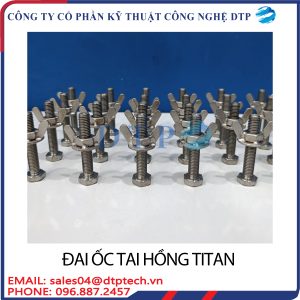 Đai ốc tai hồng titanium