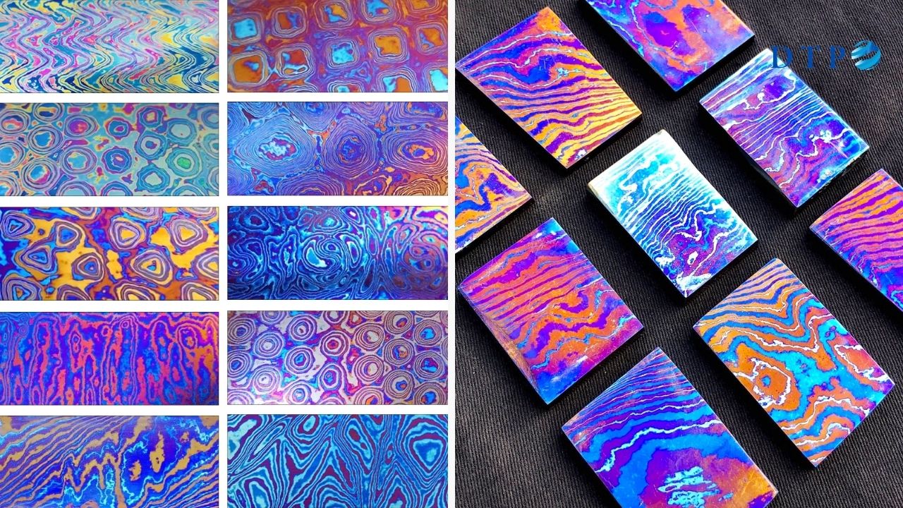 Các loại vân titan damascus