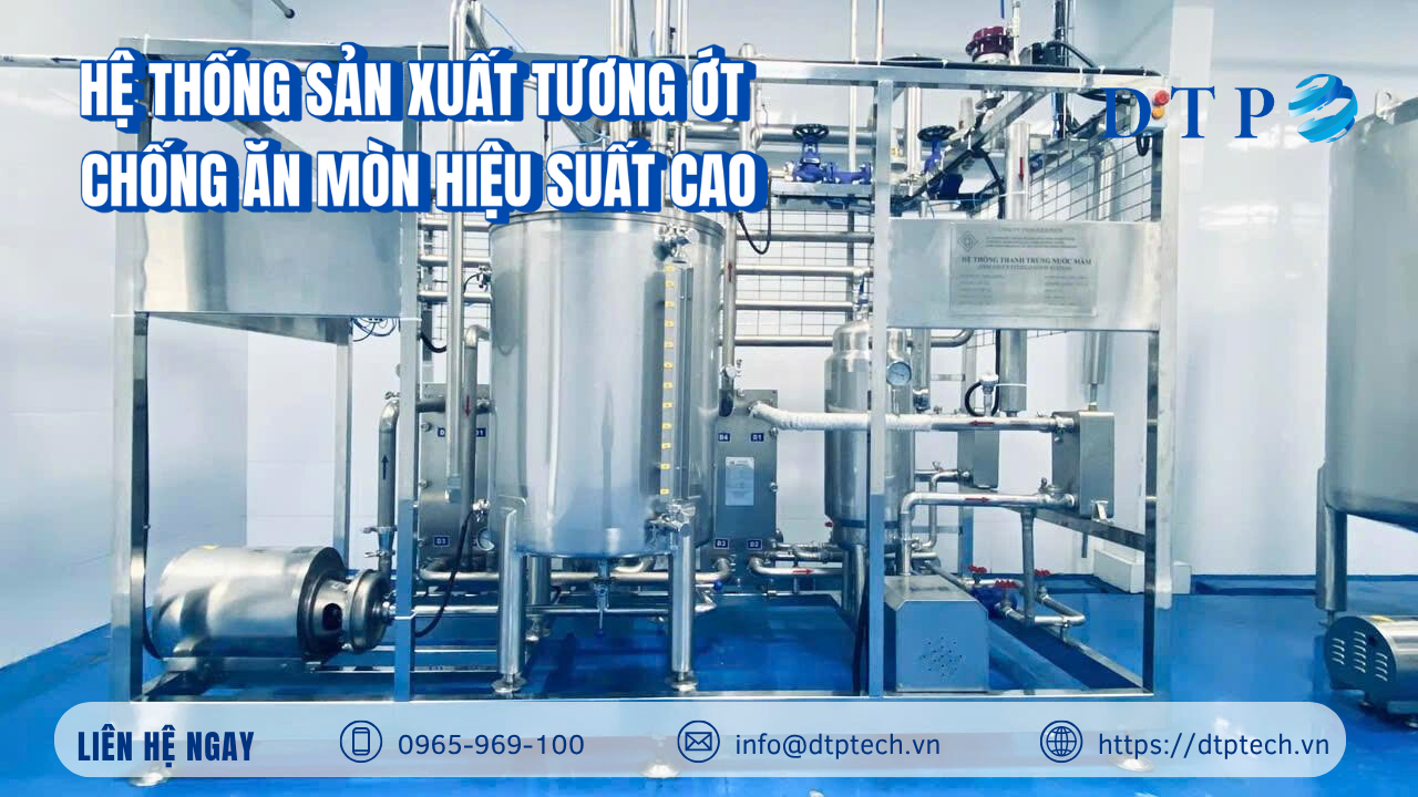 Hệ thống thanh trùng tương ớt