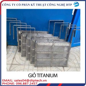 giỏ titan dạng ngang cho anode