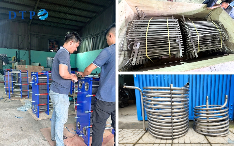 Sản xuất thiết bị trao đổi nhiệt theo yêu cầu
